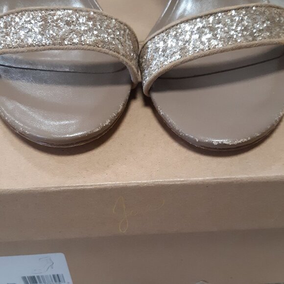 Joie Adriana Sparkly Tan Heels Size 9.5 New in Box - Picture 7 of 11